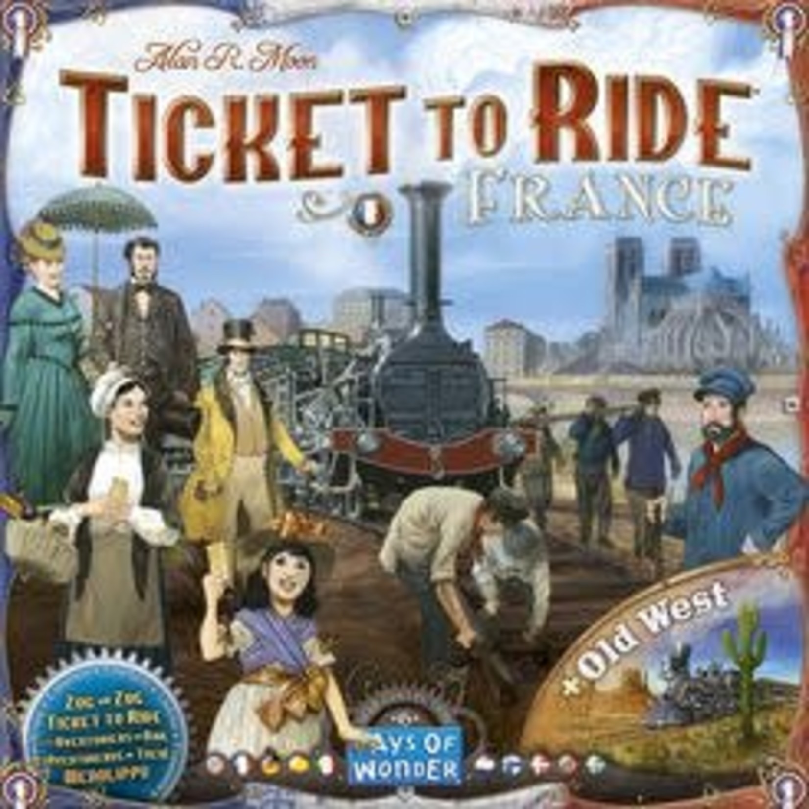 Days of Wonder Ticket to Ride France/Old West Map Collection 6