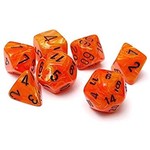 Orange Vortex Dice Set