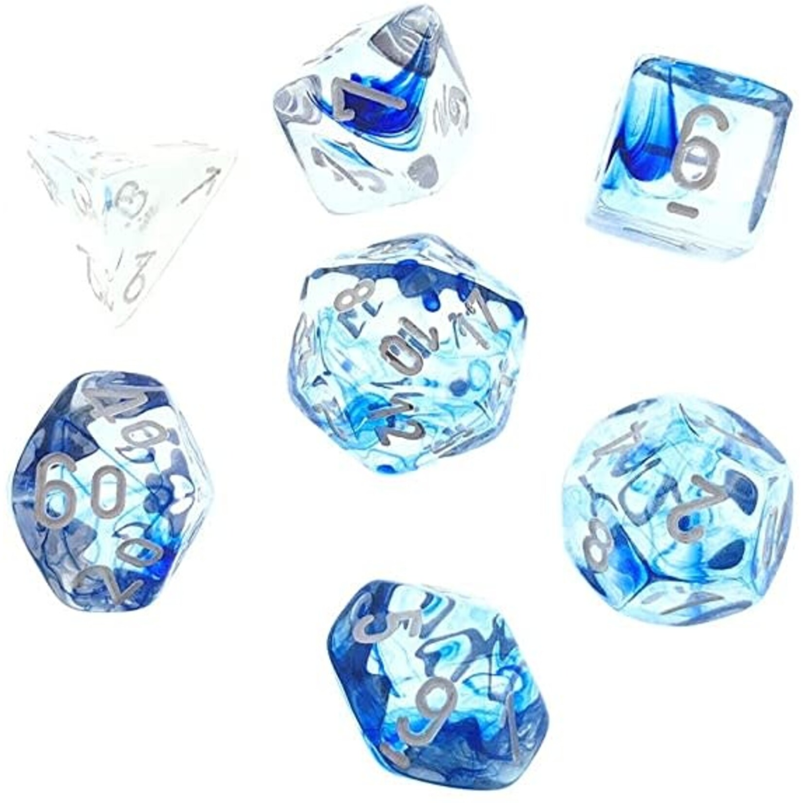 Dark Blue Nebula Dice Set