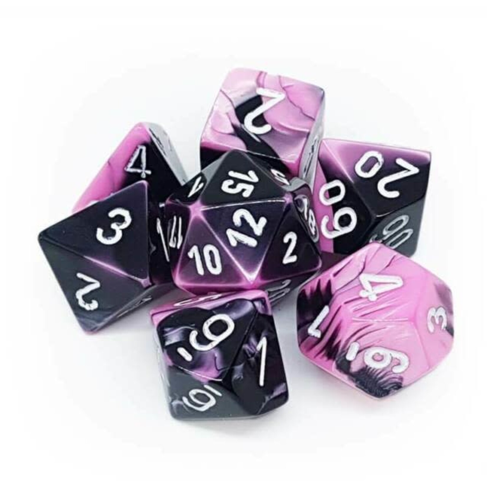 Black Pink Gemini Dice Set