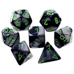 Black Grey Green Gemini Dice Set