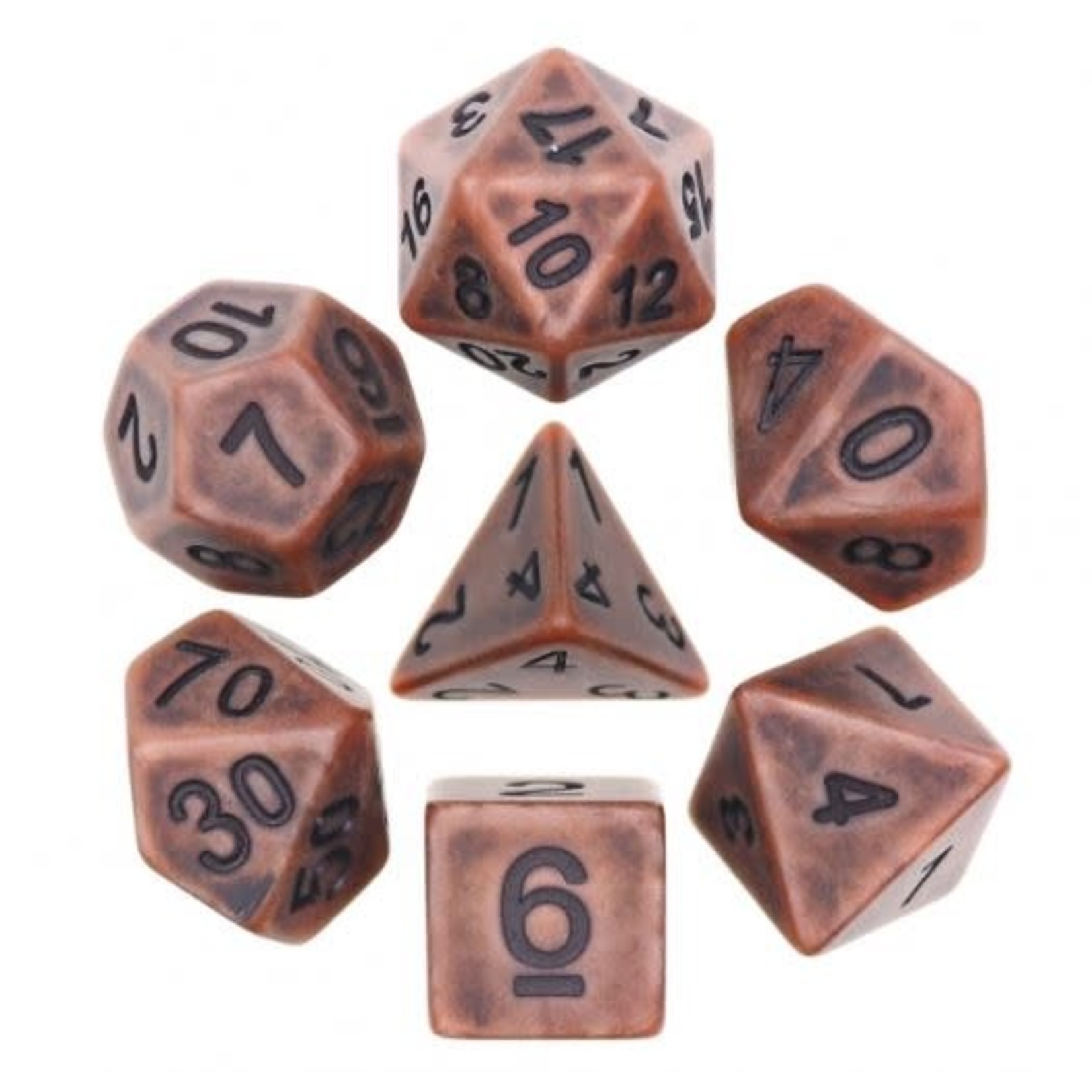 Goblin Dice Ancient Copper Dice Set