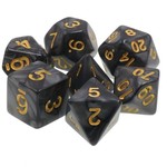 Goblin Dice Black Pearl with Gold Dice Set