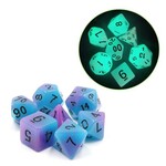 Goblin Dice Blue & Purple Glow in the Dark Dice Set