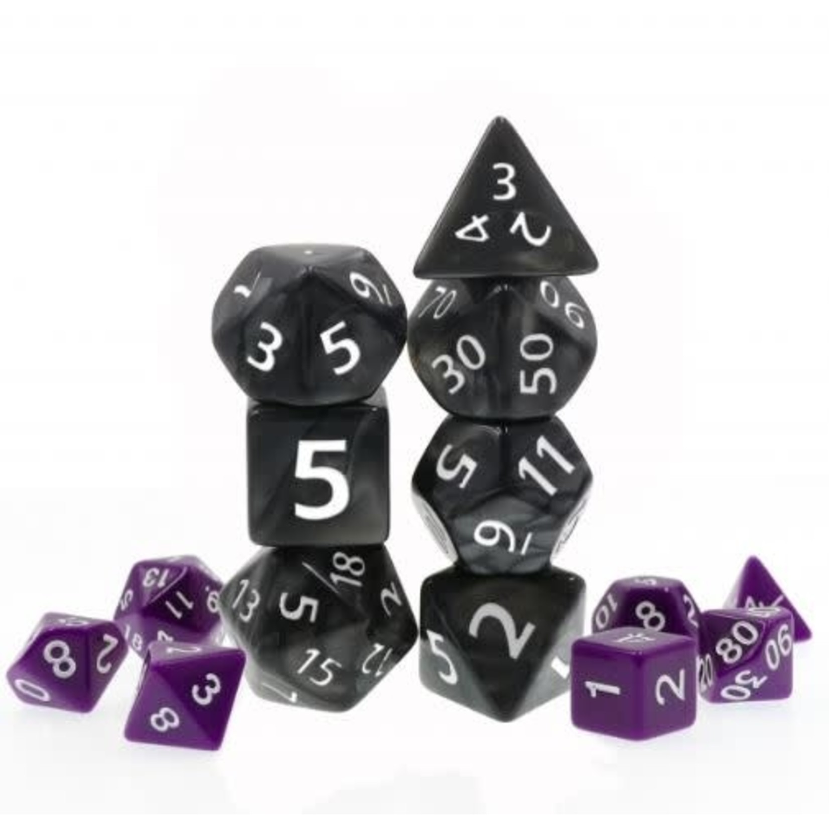 Goblin Dice Giant Black Pearl Dice Set
