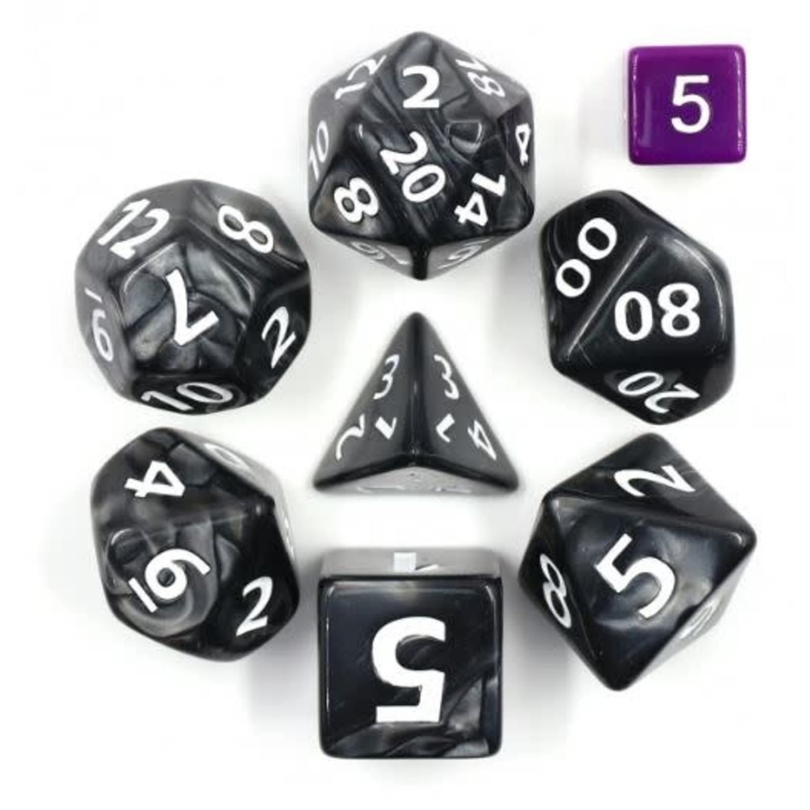 Goblin Dice Giant Black Pearl Dice Set