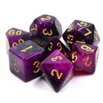 Goblin Dice Purple Galaxy Dice Set