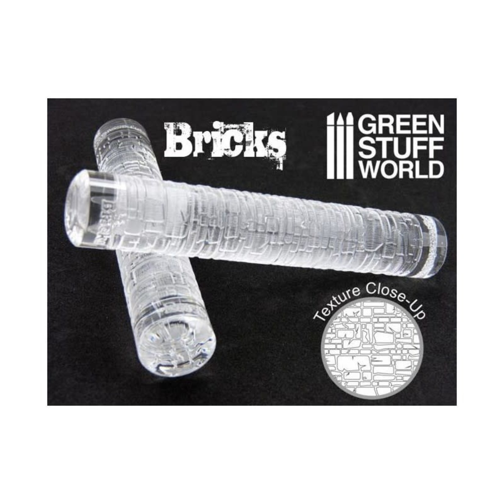 Green Stuff World Bricks Rolling Pin