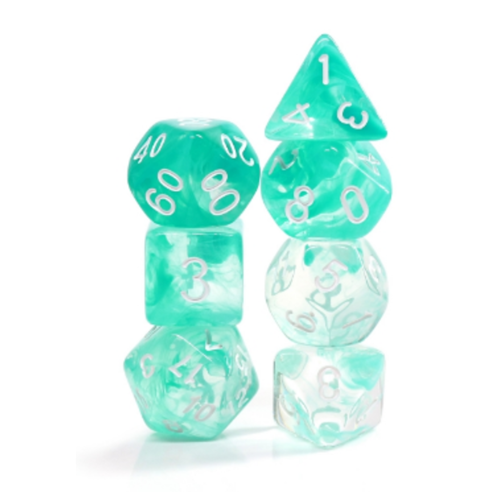 Goblin Dice Teal Nebula Dice Set