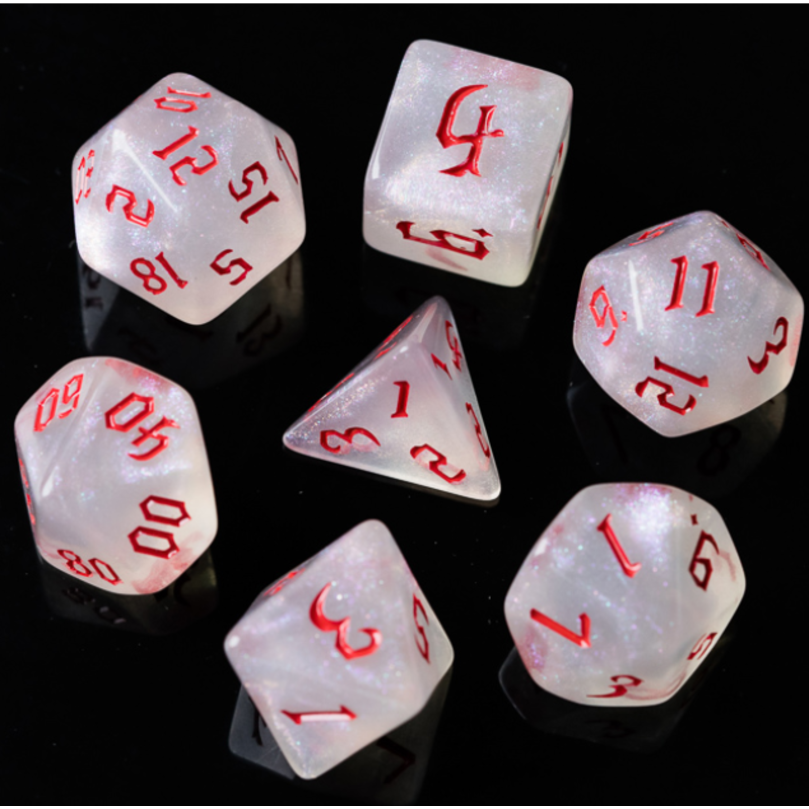 Goblin Dice Red Opal Dice Set