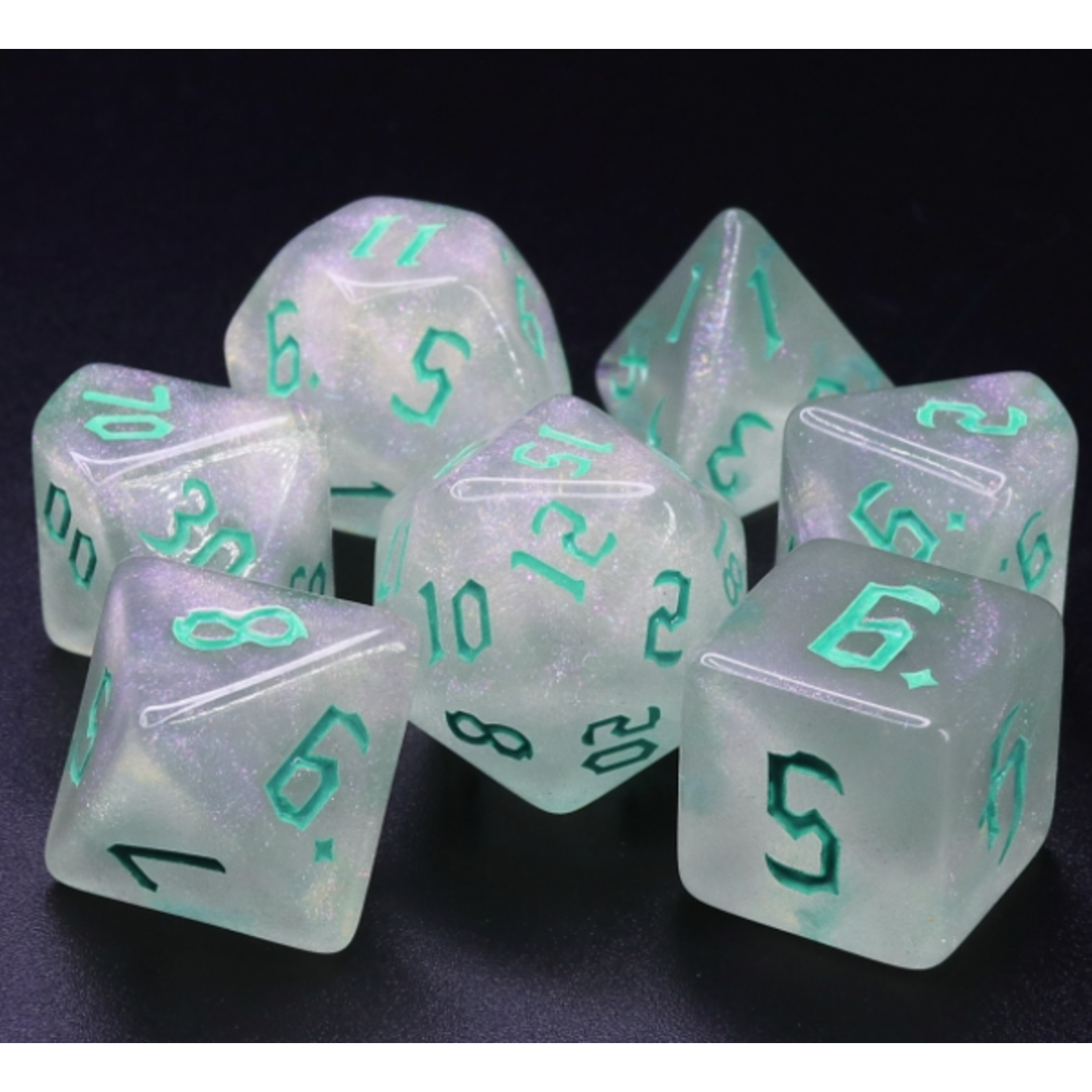 Goblin Dice Teal Opal Dice Set
