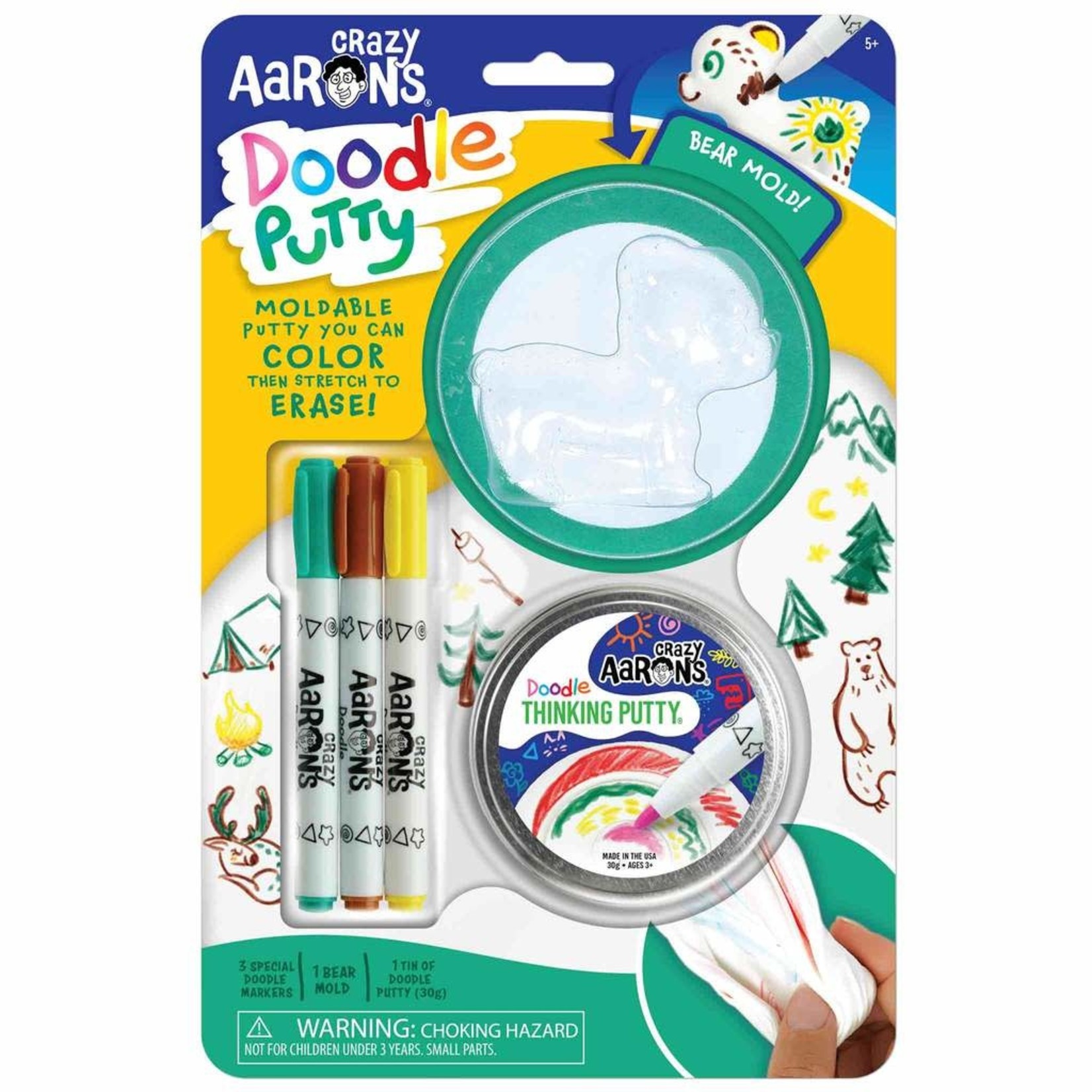 Crazy Aaron's Thinking Putty Bear Doodle Putty