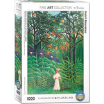 Eurographics Woman in an Exotic Forest - Rousseau