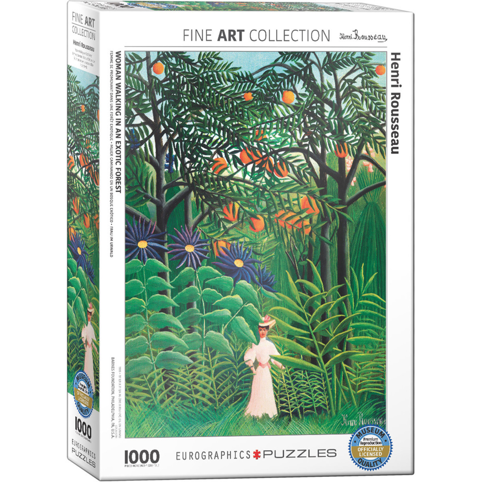 Eurographics Woman in an Exotic Forest - Rousseau