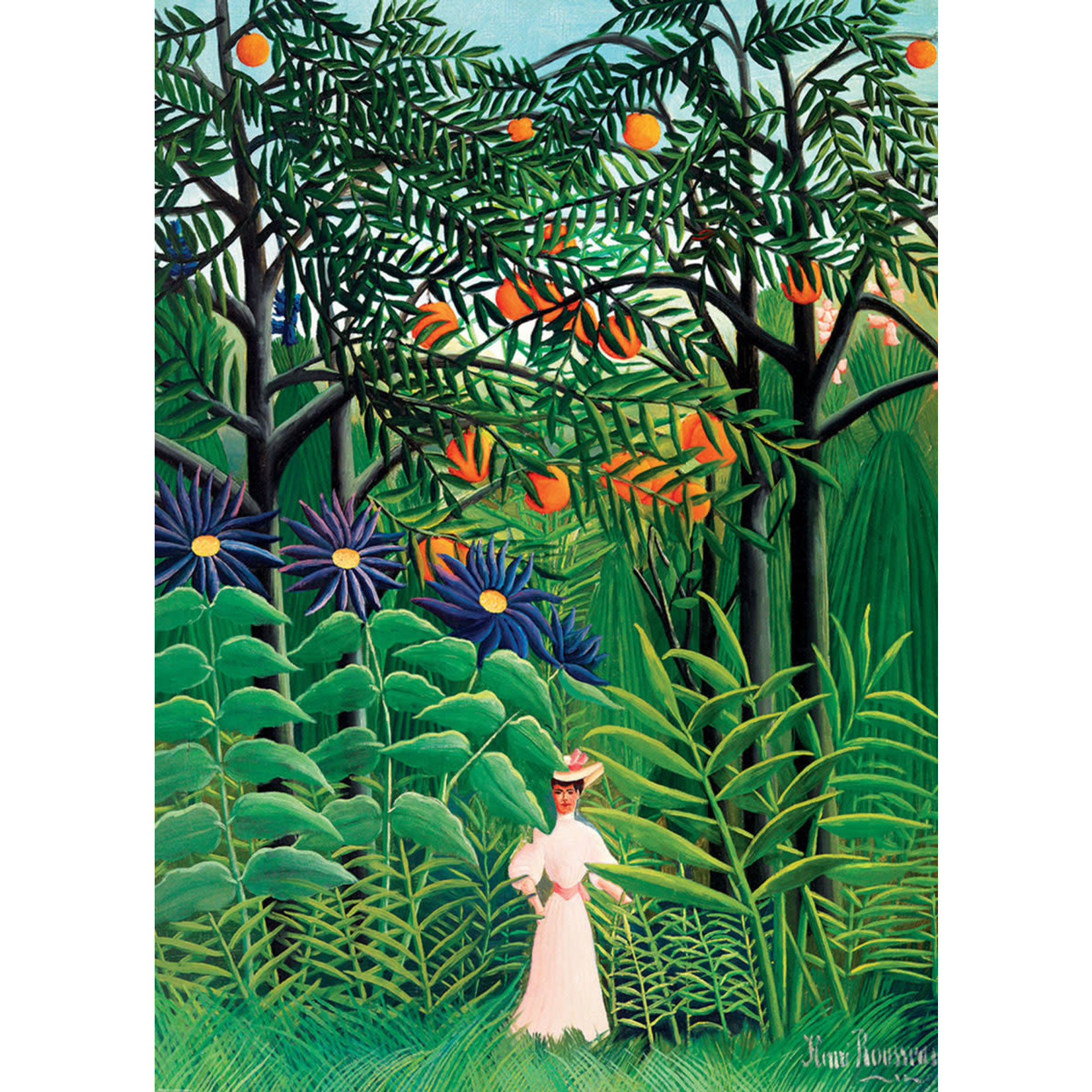 Eurographics Woman in an Exotic Forest - Rousseau