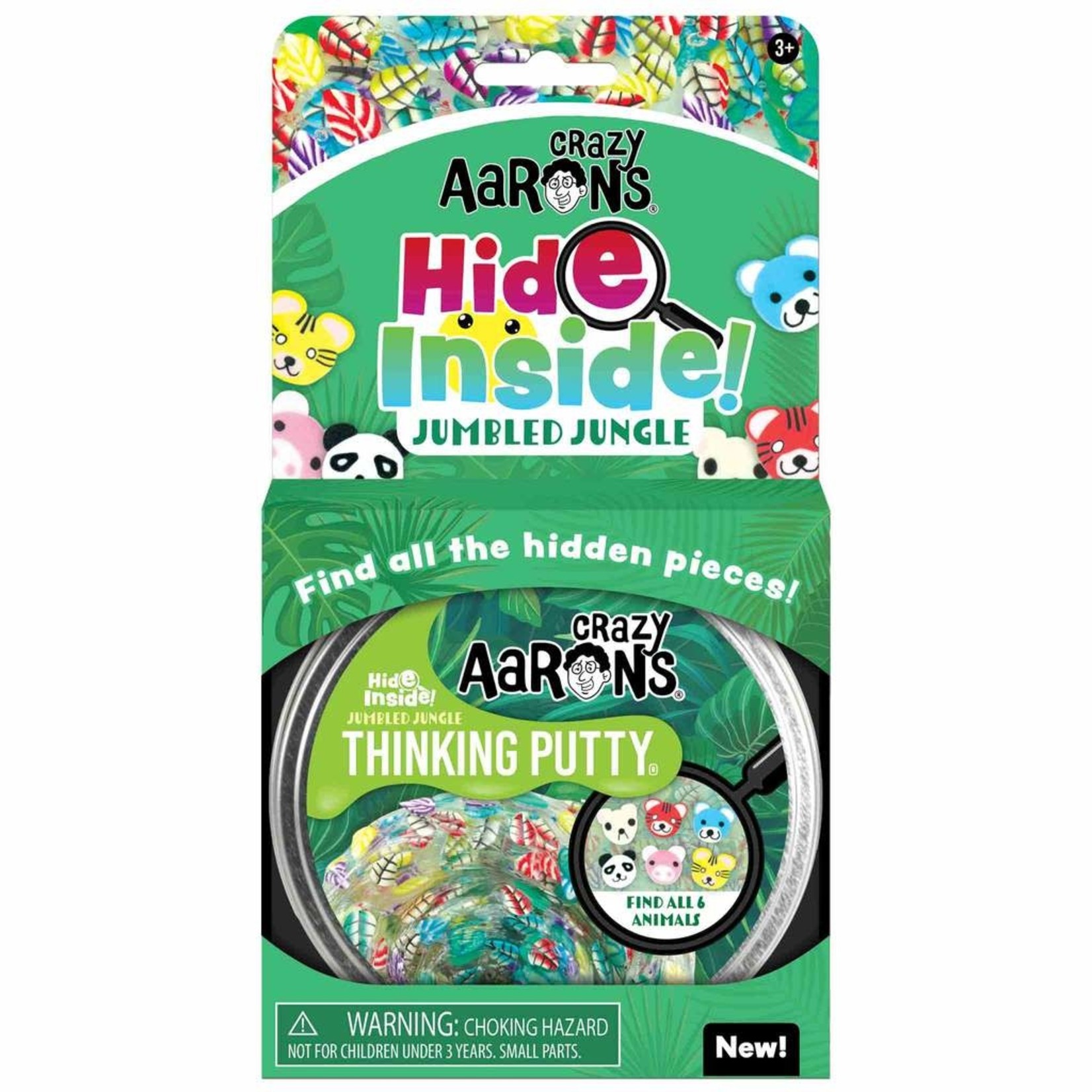 Crazy Aaron's Thinking Putty Hide Inside! Jumbled Jungle Thinking Putty