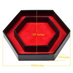 Goblin Dice Red Hex Dice Rolling Tray
