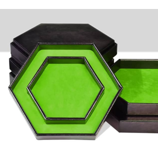 Goblin Dice Green Hex Dice Rolling Tray