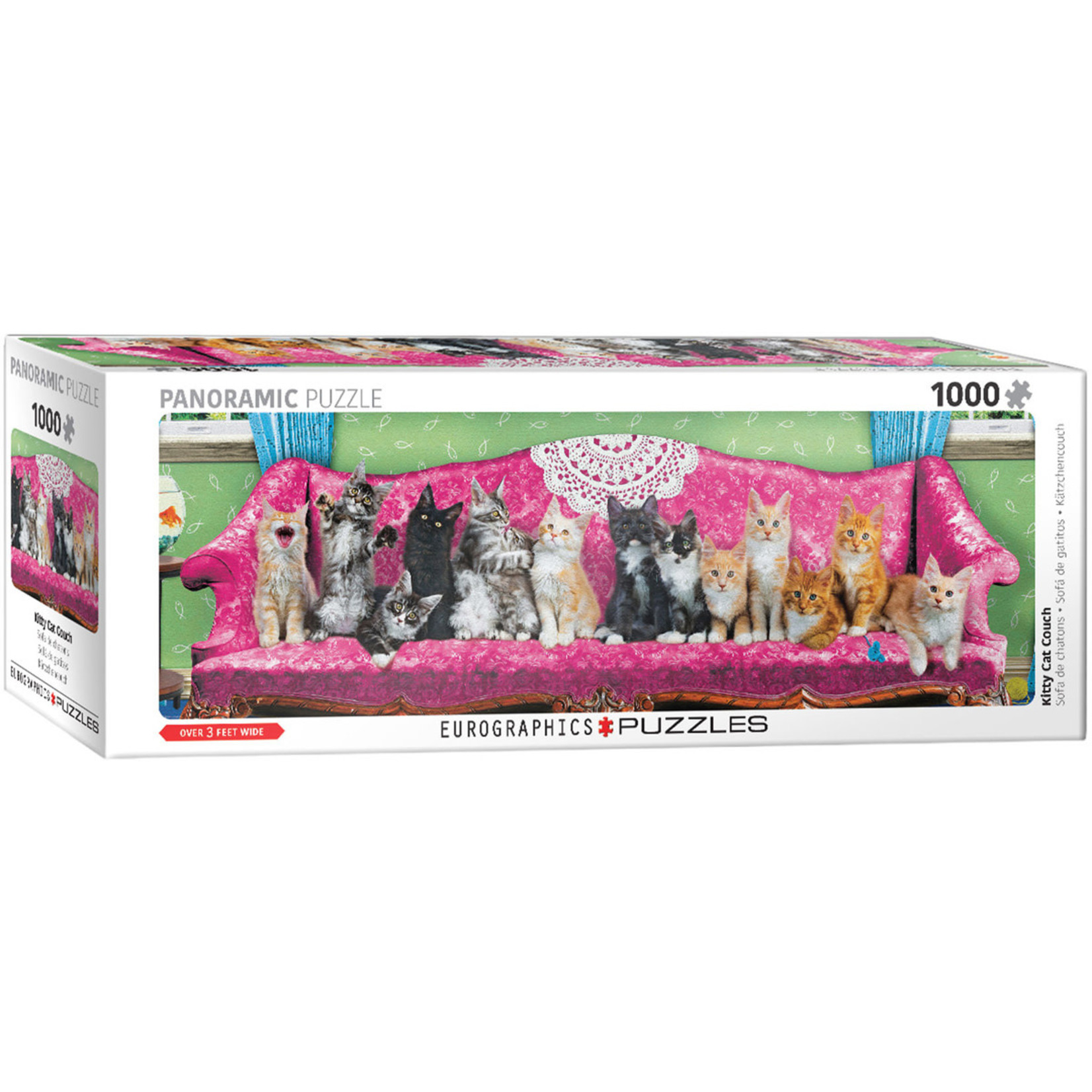 Eurographics Kitty Cat Couch Panoramic