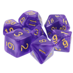 Goblin Dice Purple Pearl with Gold Dice Set