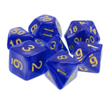 Goblin Dice Blue Pearl with Gold Dice Set