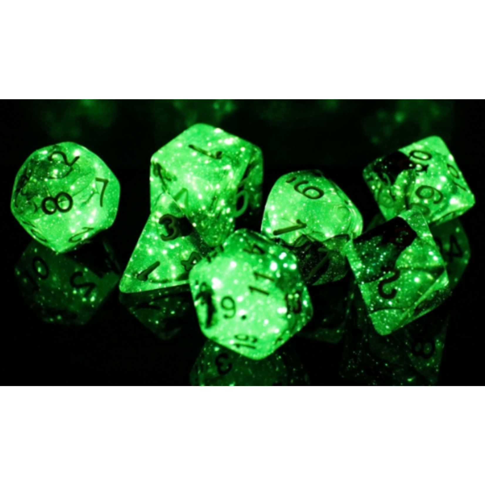 Goblin Dice Forest Wraith Glow in the Dark Dice Set