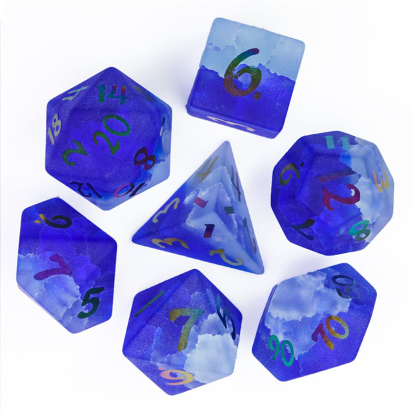 Goblin Dice Rainbow Sky Glass Dice Set