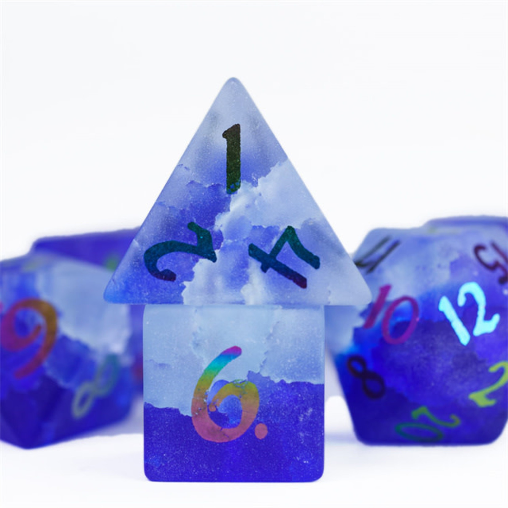 Goblin Dice Rainbow Sky Glass Dice Set