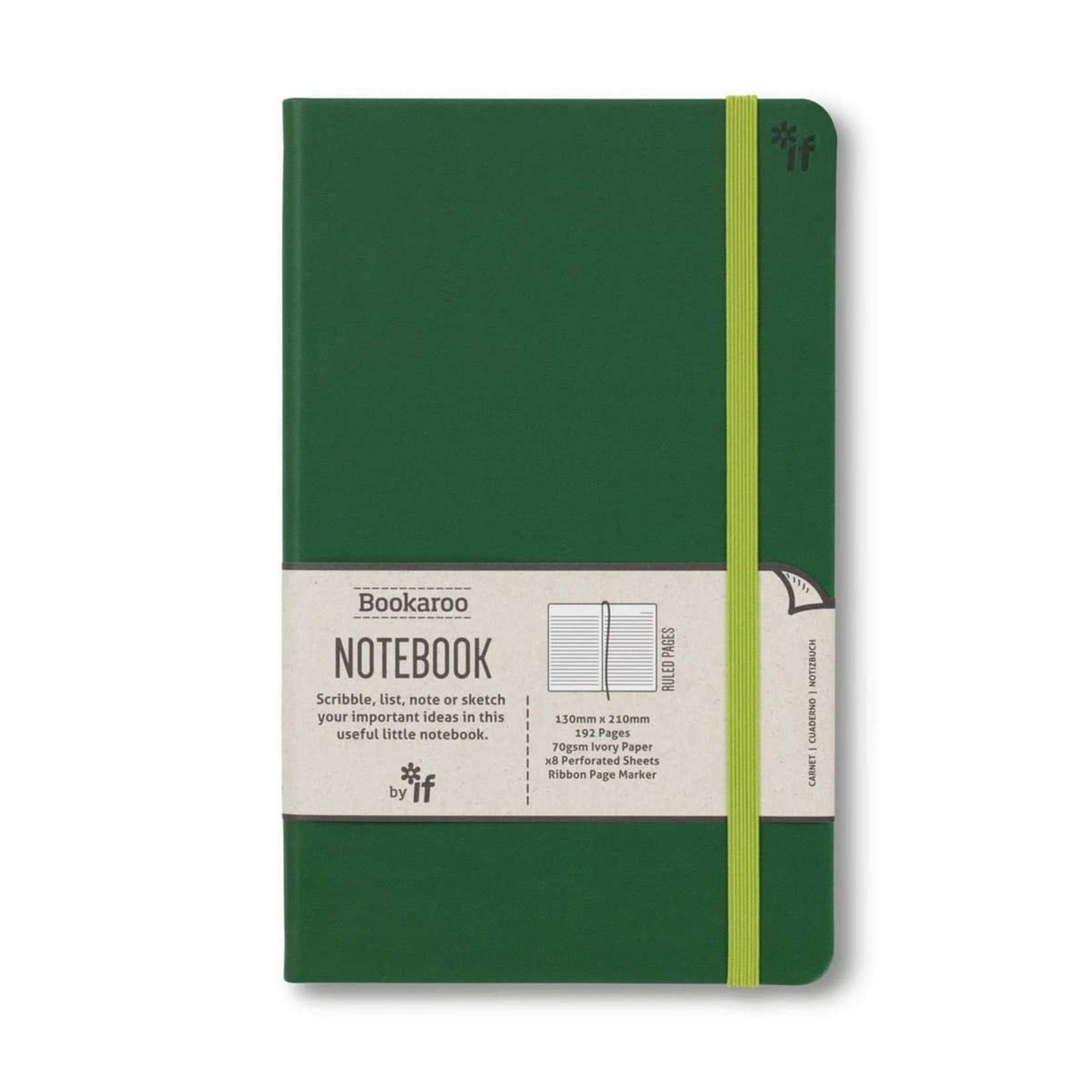 Bookaroo Forest Green Bookaroo Notebook