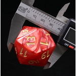 Goblin Dice Red Pearl 40mm D20