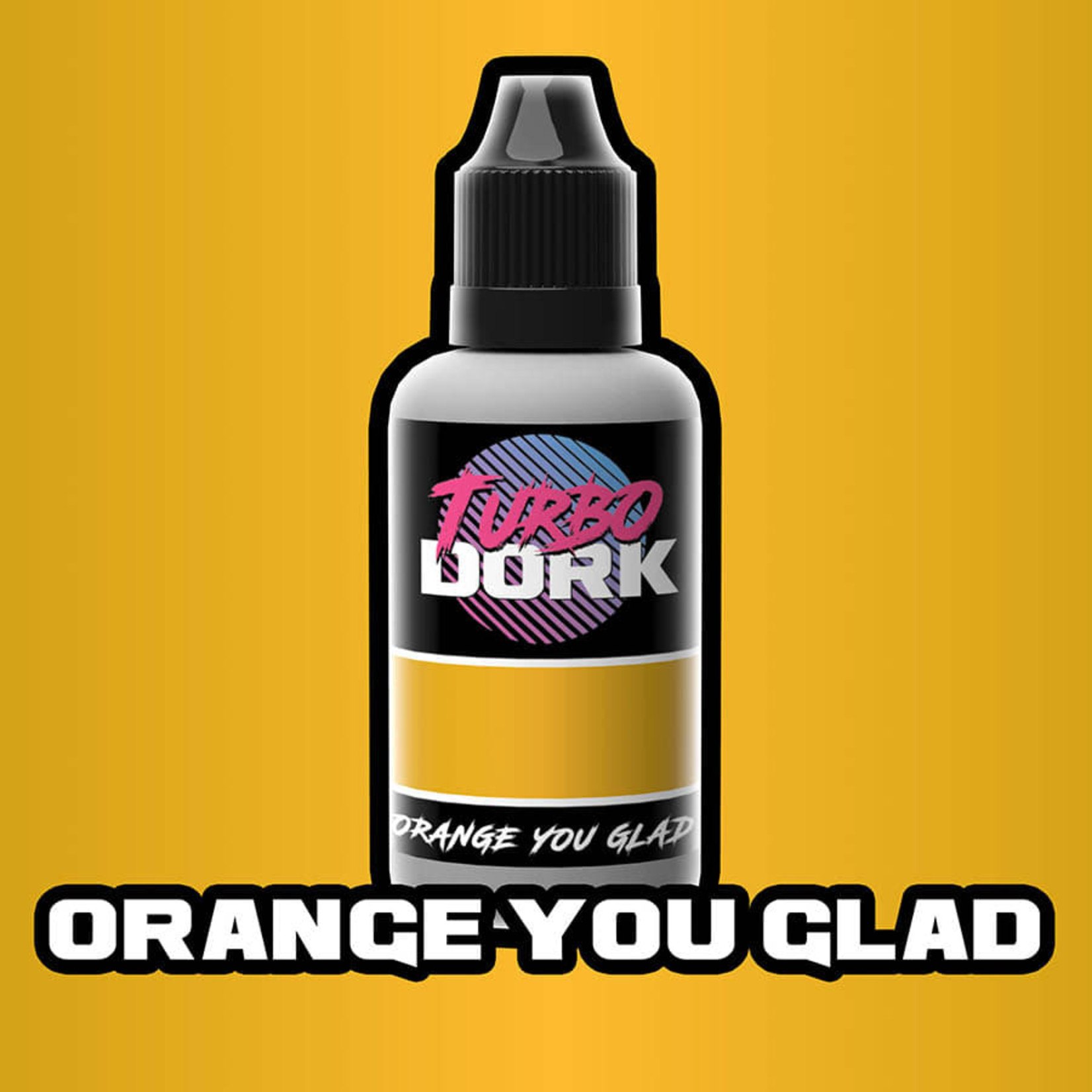 Turbo Dork Orange You Glad Metallic Acrylic Paint 20ml Bottle