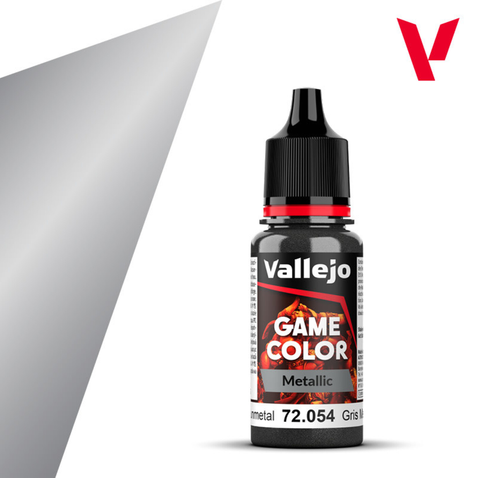 Vallejo Game Color Metal Dark Gunmetal