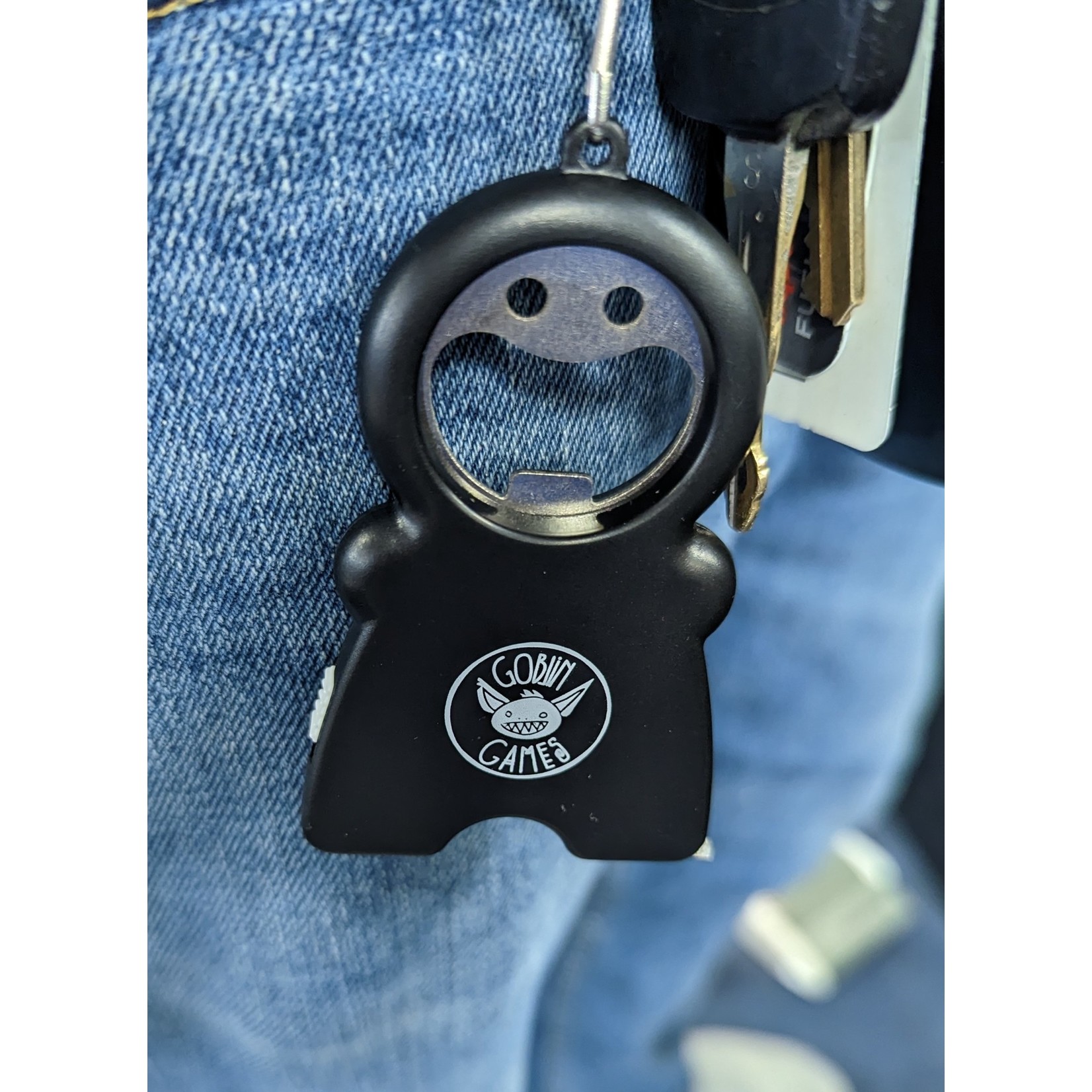 Goblin Games Keychain Tape Measure Flashlight Bottle Opener