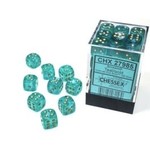 Teal Gold Luminary 12mm D6 Block (36)