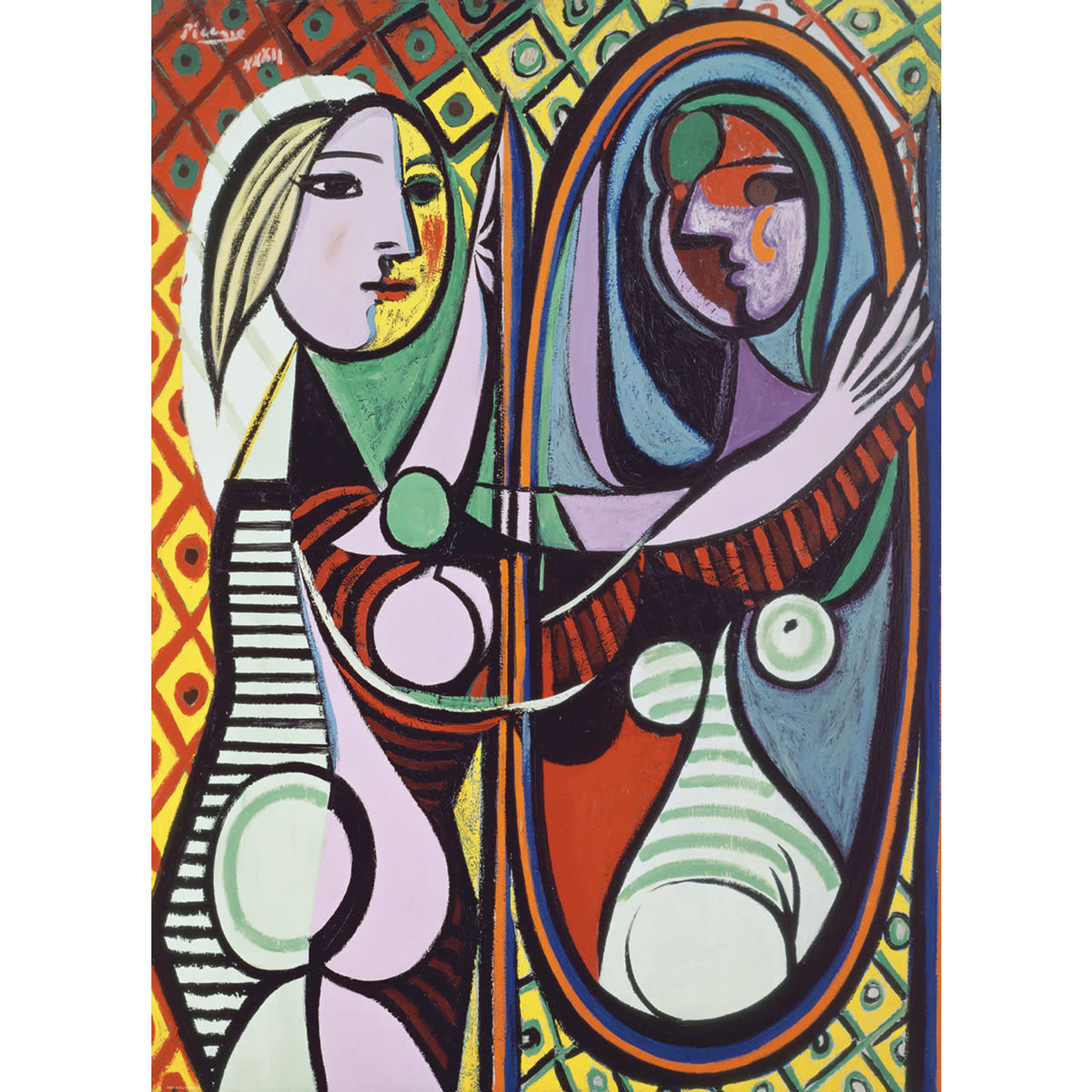 Eurographics Girl Before a Mirror - Picasso