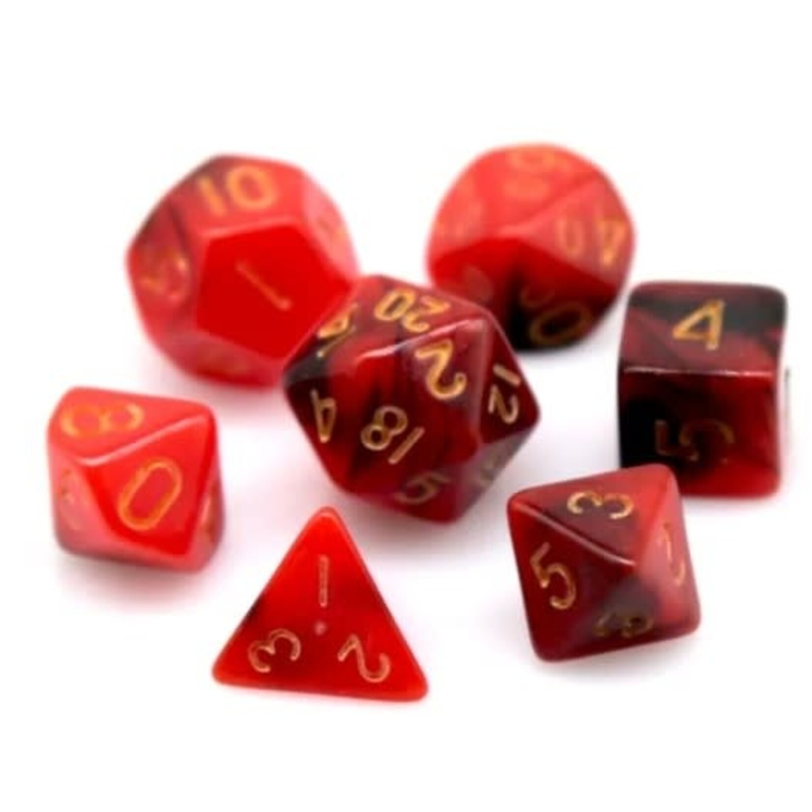 Goblin Dice Mini Red & Black Dice Set