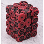 Goblin Dice Ancient Red 12mm D6 Block (36)