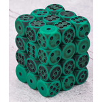 Goblin Dice Ancient Green 12mm D6 Block (36)