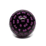 Goblin Dice Black with Purple Ink D100