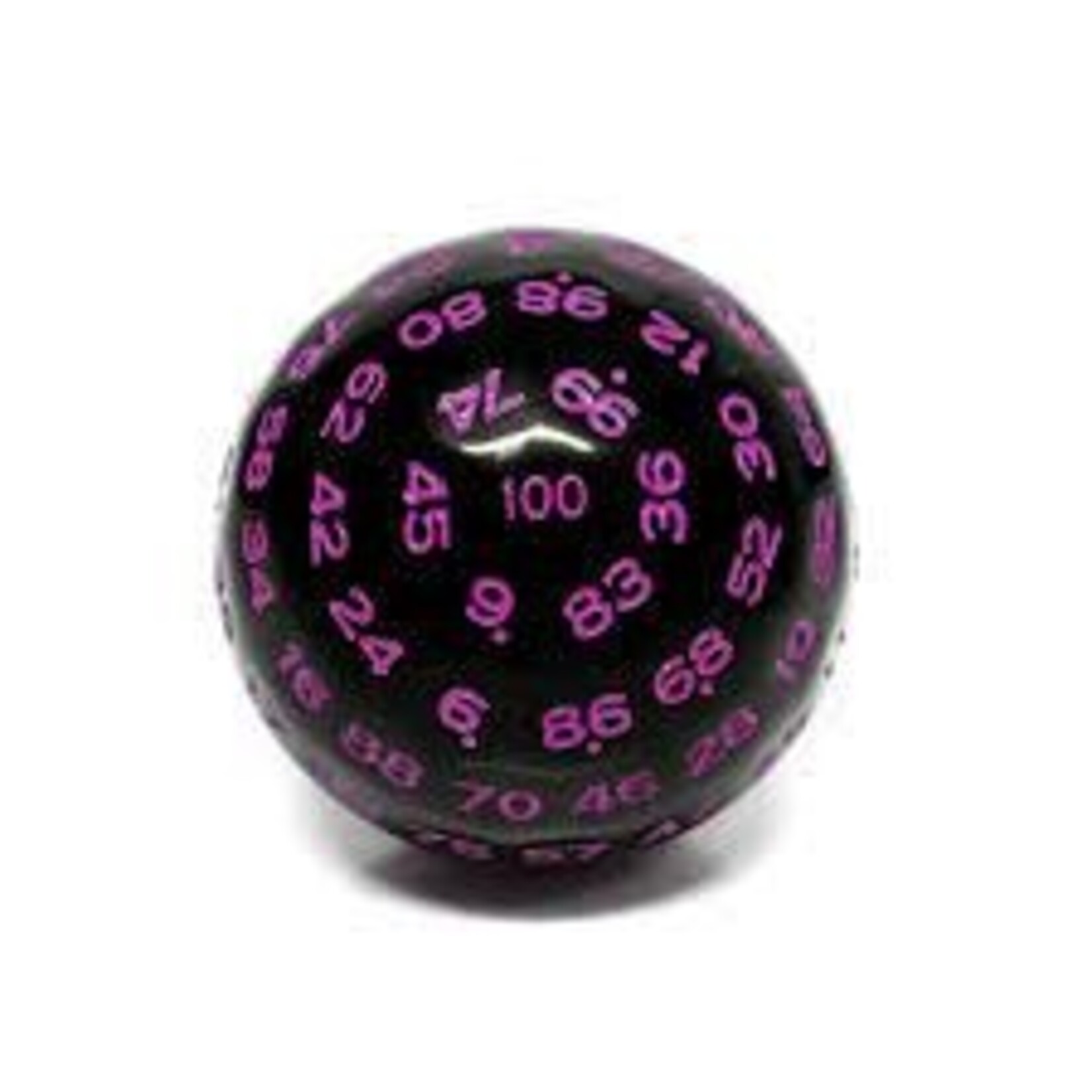 Goblin Dice Black with Purple Ink D100