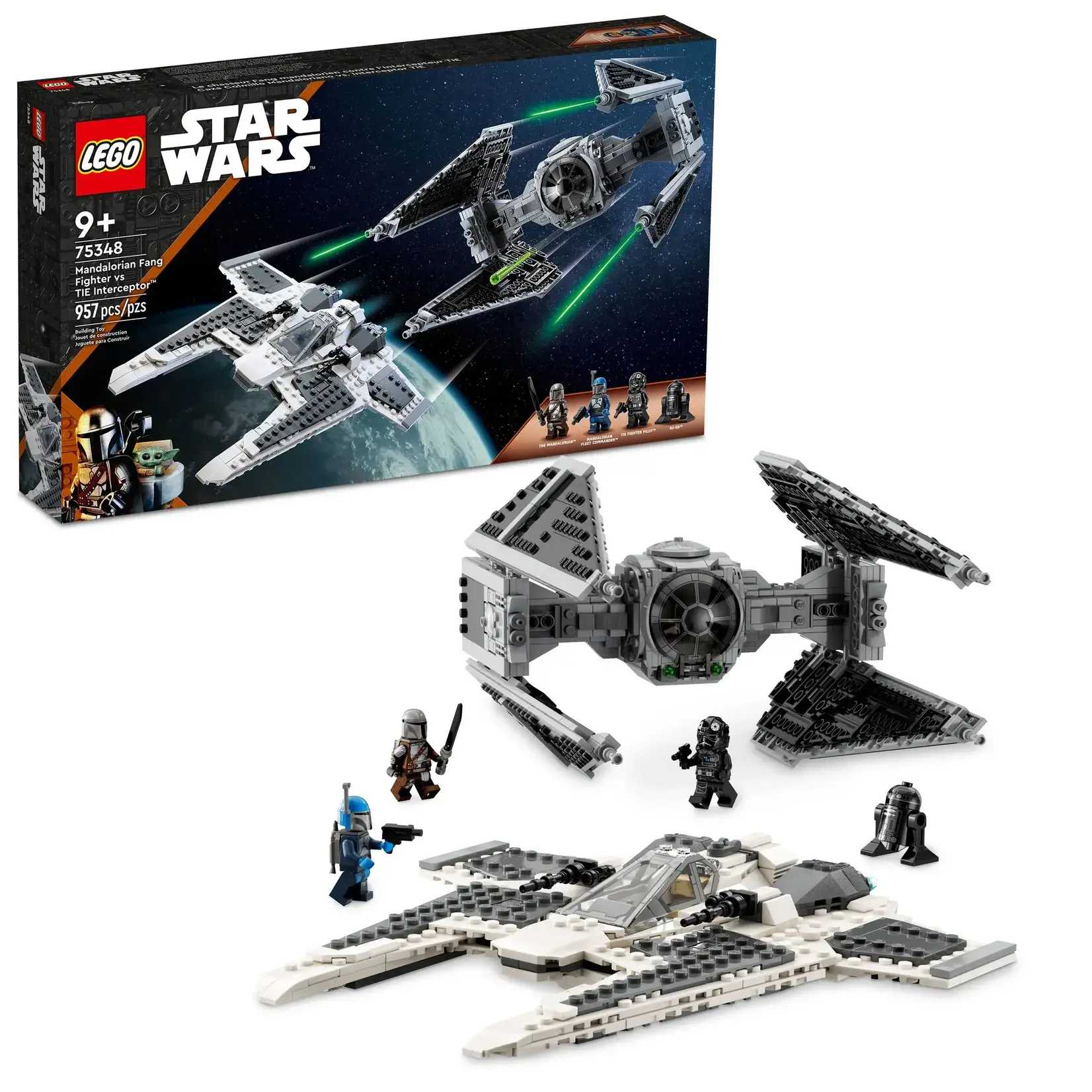 LEGO 75348 LEGO® Star Wars™ Mandalorian Fang Fighter vs TIE Interceptor™