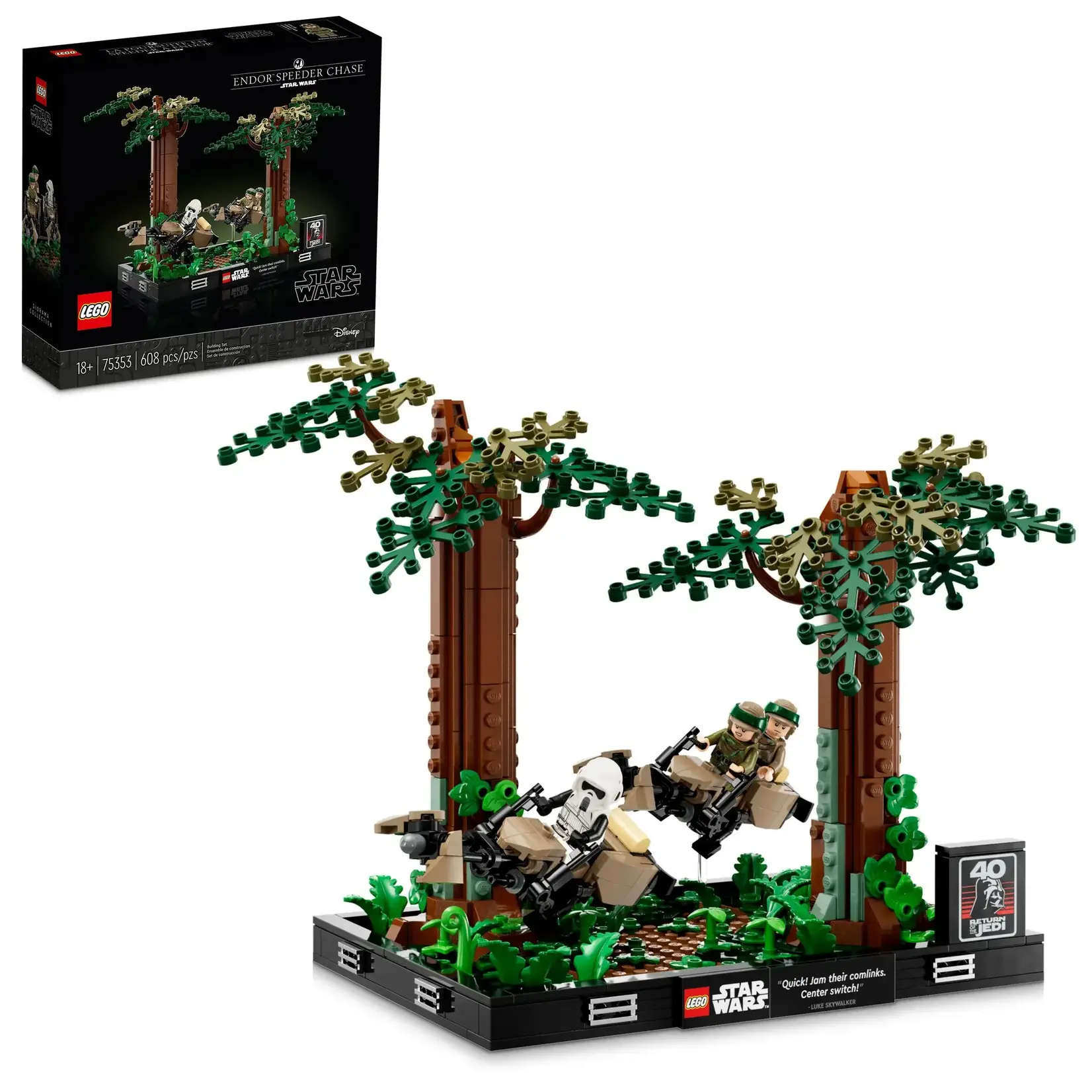 LEGO 75353 LEGO® Star Wars™ Endor™ Speeder Chase Diorama