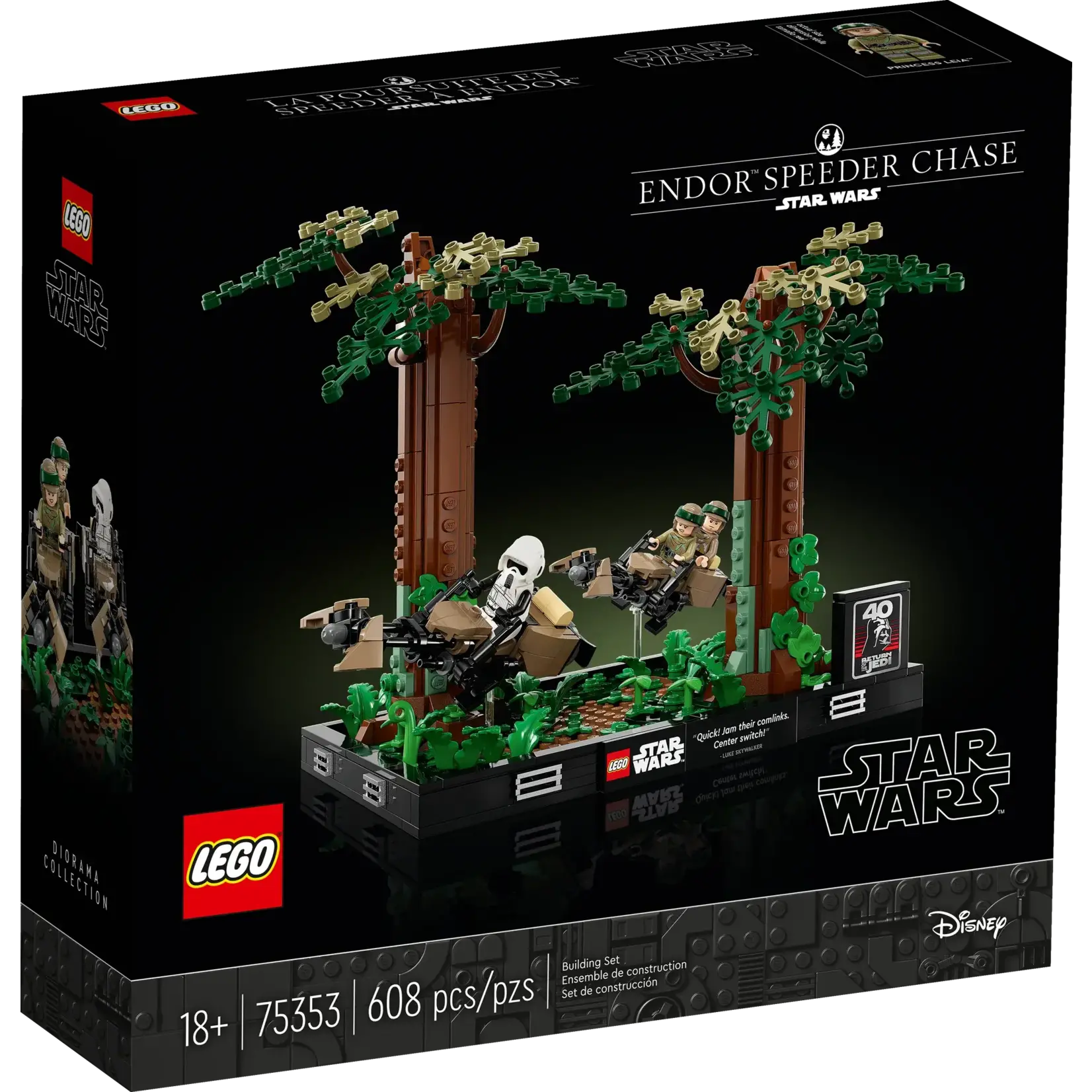 LEGO 75353 LEGO® Star Wars™ Endor™ Speeder Chase Diorama