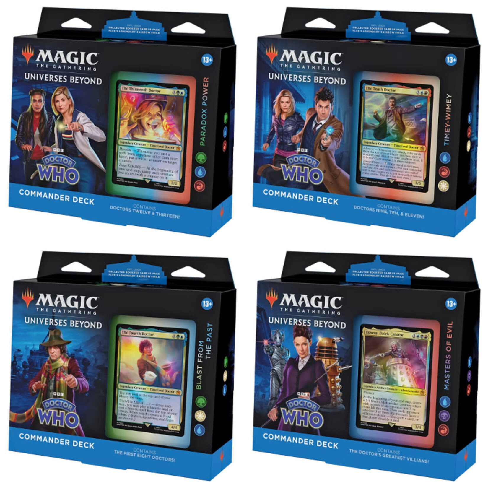 Doctor Who Commander Deck Bundle (4 Pack)