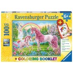 Ravensburger Magical Unicorns 100 pcs + Coloring Book