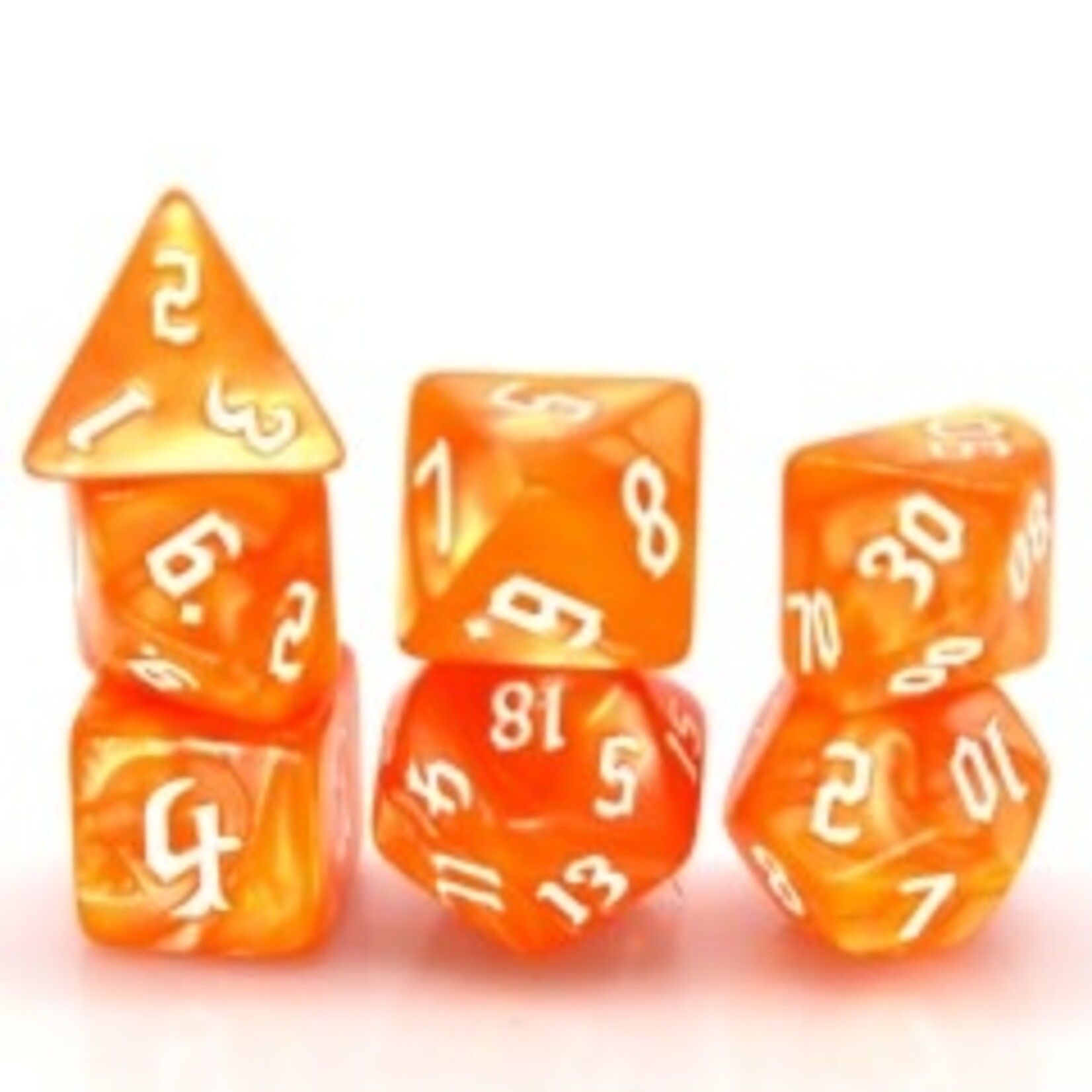 Goblin Dice Orange Pearl Dice Set