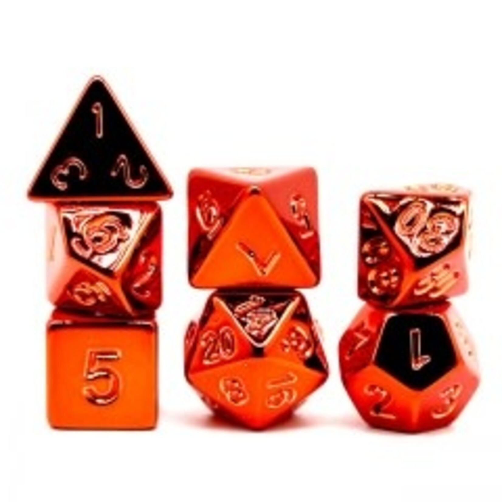 Goblin Dice Electroplated Red Dice Set