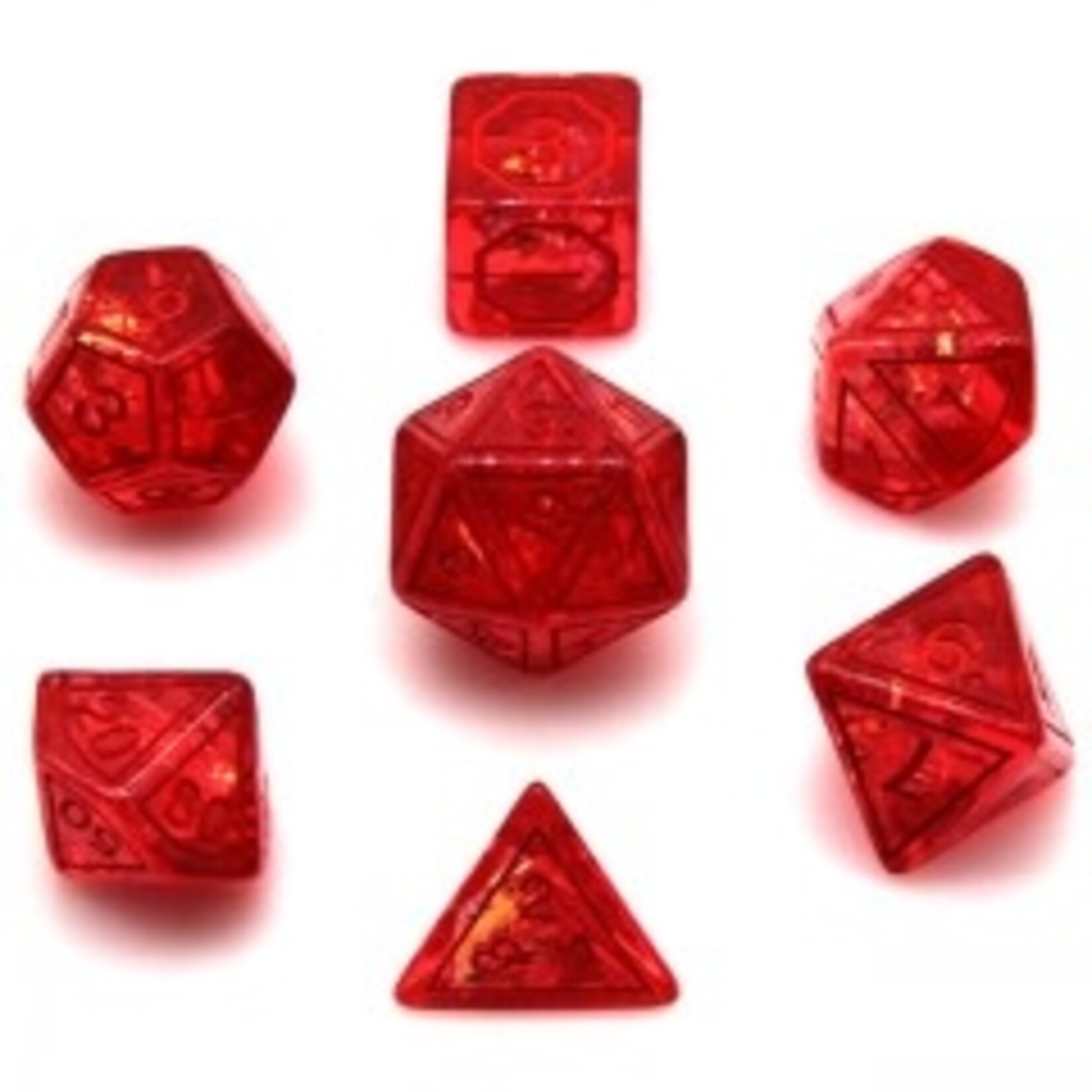 Goblin Dice Red Magic Stone Dice Set