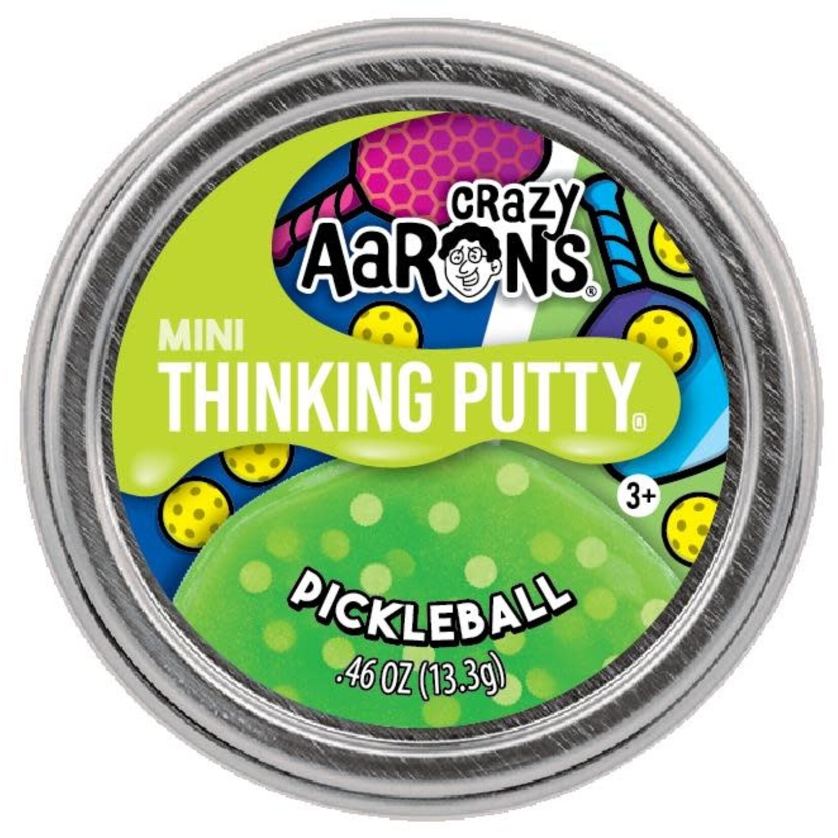 Crazy Aaron's Thinking Putty Mini Pickleball Thinking Putty