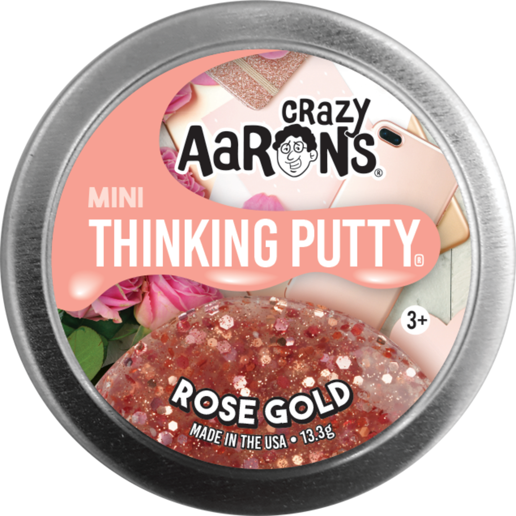 Crazy Aaron's Thinking Putty Mini Rose Gold Thinking Putty
